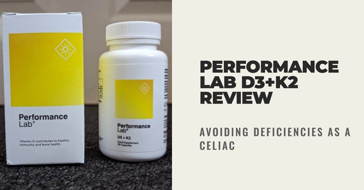 Performance Lab D3+K2 Review Avoiding Deficiencies as A Celiac - featured blog image