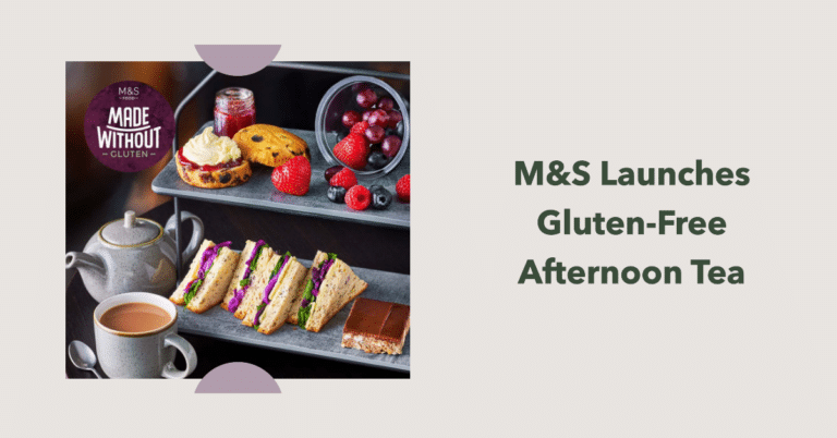 A featured image for an article all about Marks and Spencer and their gluten-free afternoon tea