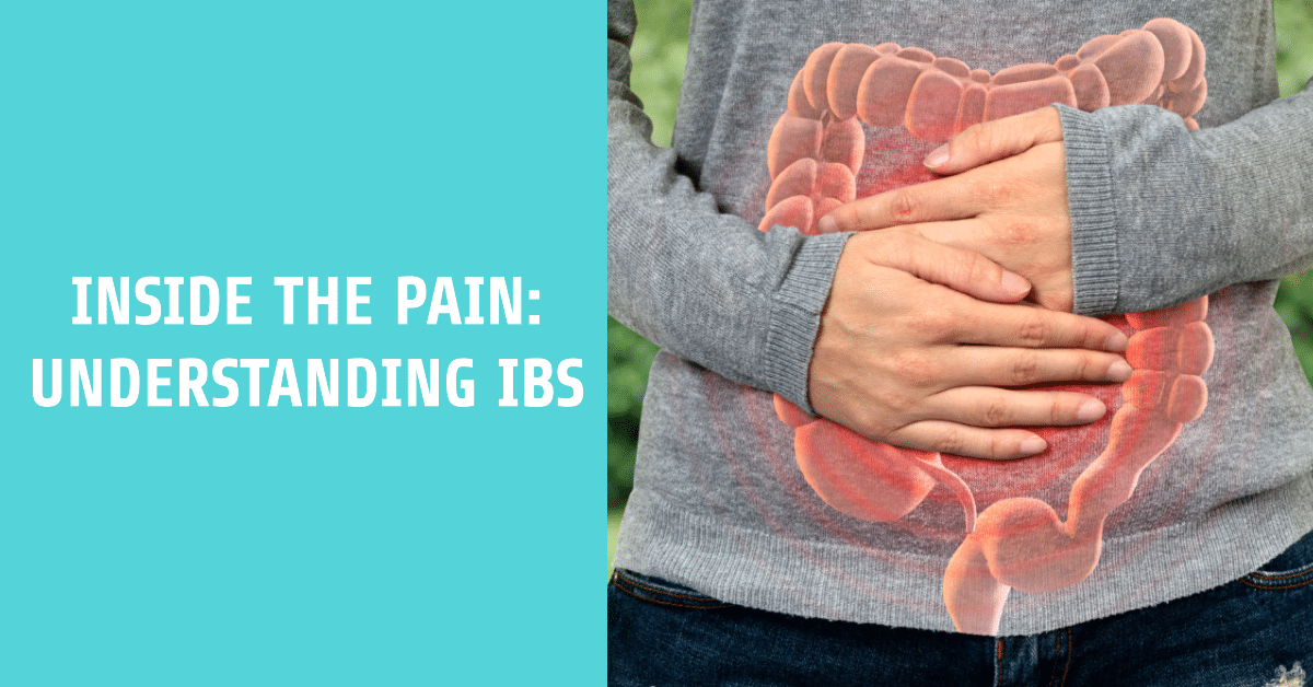 a featured image for a blog article all about what does IBS feel like