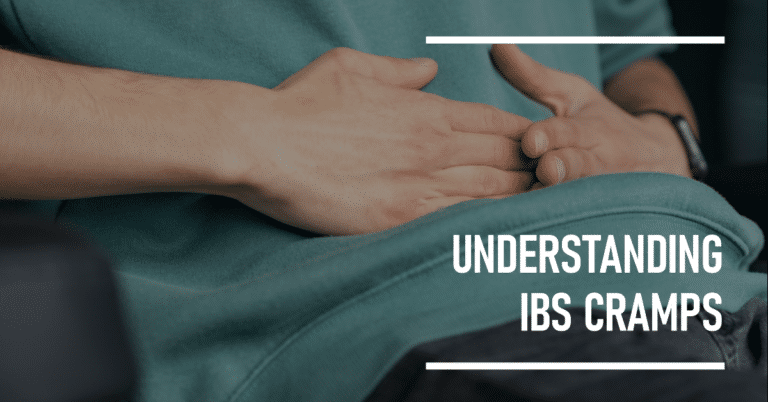 a featured image for an article all about IBS cramps