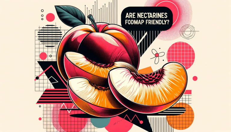 A featured image for an article all about are nectarines FODMAP friendly