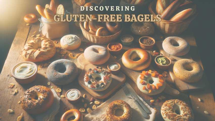 A featured image for an article all about are bagels gluten-free