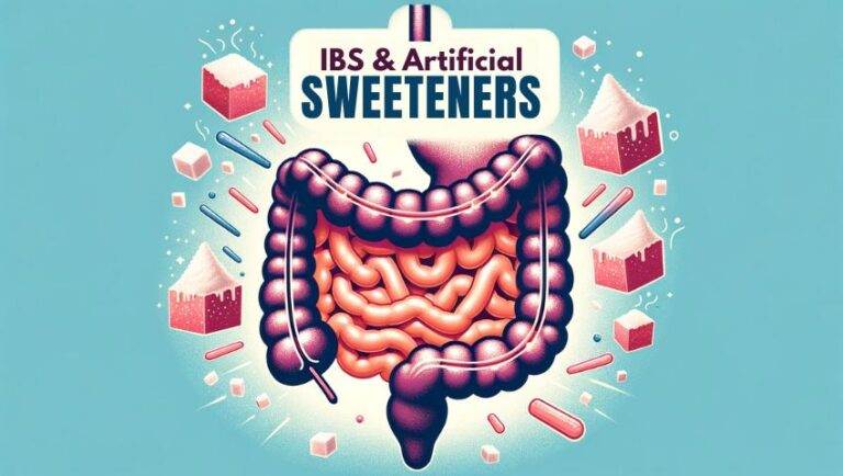 A featured image for an article all about ibs and artificial sweeteners